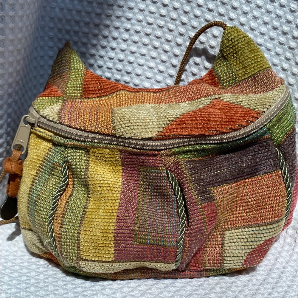 Colorful woven thread Crossbody Bag- boho gypsy vibe